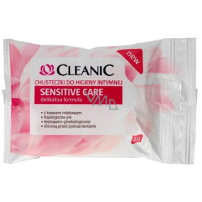 Cleanic Sensitive Care ubrousky pro intimní hygienu s kyselinou mléčnou 20 kusů
