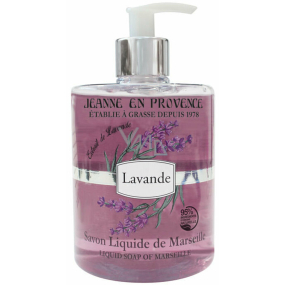 Jeanne en Provence Lavande Levandule tekuté mýdlo na ruce dávkovač 500 ml