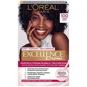 Loreal Paris Excellence Creme barva na vlasy 100 Černá