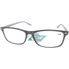 Berkeley Čtecí dioptrické brýle +4,0 černé, šedé stranice 1 kus MC2 ER2135