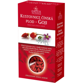 Grešík Goji Kustovnice čínská sušené plody na krevní tlak, bolestech hlavy, únava, na játra a ledviny, imunitu 100 g