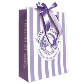 Jeanne en Provence Dárková papírová taška 24,5 x 30 cm fialová