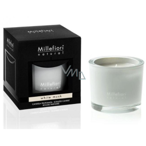 Millefiori Milano Natural White Musk - Bílé pižmo Vonná svíčka hoří až 60 hodin 180 g