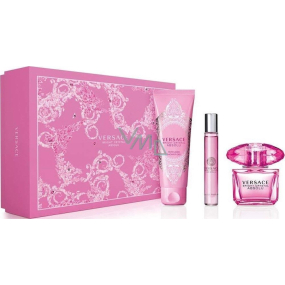 Versace Bright Crystal Absolu parfémovaná voda pro ženy 90 ml + sprchový gel 150 ml + parfémovaná voda 10 ml, dárková sada