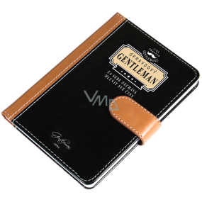 Nekupto Liga Pravých Gentlemanů Luxusní zápisník Opravdový Gentleman za sebe nechává mluvit své činy 10,5 x 15 x 1,5 cm