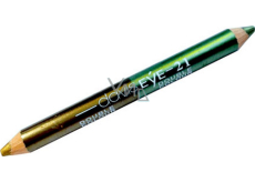 Princessa Davis Eye Double Colour oční stíny v tužce 021 světle zelená a zlatá 6 g