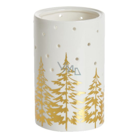 Yankee Candle Winter Trees - Zimní stromy stínohra pro běžné nebo vonné čajové svíčky 15 x 9,5 cm
