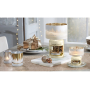 Yankee Candle Winterscape stínítko velké + talíř velký na střední a velkou vonnou svíčku Classic 10 x 15 cm (stínítko) 15 x 15 cm (talíř)