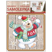 Samolepka plastická lední medvěd 23 x 18 cm