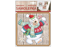 Samolepka plastická lední medvěd 23 x 18 cm