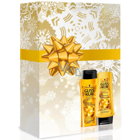 Gliss Kur Oil Nutritive regenerační šampon na vlasy 250 ml + balzám na vlasy 200 ml, kosmetická sada