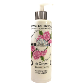 Jeanne en Provence Rose Envoutante - Podmanivá růže tělové mléko dávkovač 250 ml