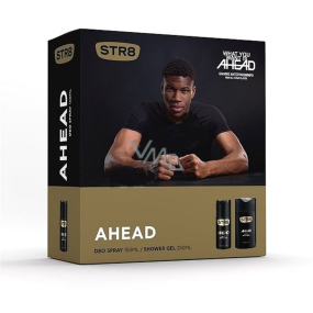 Str8 Ahead deodorant sprej pro muže 150 ml + sprchový gel 250 ml, kosmetická sada