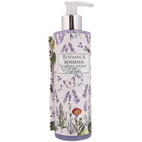 Bohemia Gifts Botanica Levandule s olivovým olejem, extraktem z bylin a jogurtovou aktivní složkou tekuté mýdlo dávkovač 250 ml
