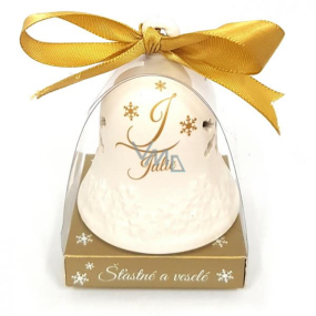 Nekupto Vánoční keramický zvoneček se jménem Julie 6,5 cm, x 5,5 cm