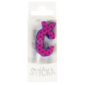 Albi Dortová svíčka single - Písmeno Č, 2,5 cm