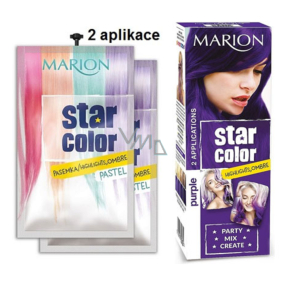 Marion Star Color smývatelná barva na vlasy Purple - Fialová 2 x 35 ml