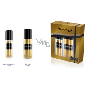 Bruno Banani Best parfémovaný deodorant sklo pro muže 75 ml + deodorant sprej 150 ml, kosmetická sada