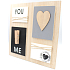 Nekupto Home Decor Dřevěná dekorace tabulka s kolíčkem 30 x 30 cm