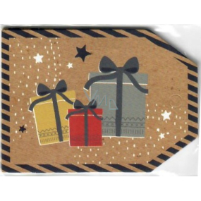 Nekupto Vánoční kartičky na dárky dárečky 5,5 x 7,5 cm 6 kusů