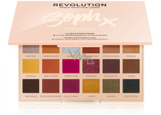 Makeup Revolution X Soph Extra Spice paletka očních stínů 18 x 0,8 g