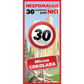 Bohemia Gifts Mléčná čokoláda Vše nejlepší 30, dárková 100 g