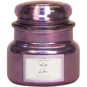 Village Candle Divoký šeřík - Wild Lilac vonná svíčka ve skle 2 knoty 262 g