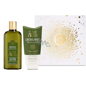 Erbario Toscano Olivový olej sprchový gel 250 ml + krém na ruce 100 ml, luxusní kosmetická sada