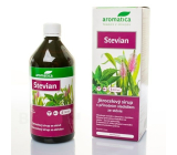 Aromatica Jitrocelový sirup Stevian se sladidlem z rostliny stévie posiluje horní cesty dýchací usnadňuje vykašlávání 210 ml