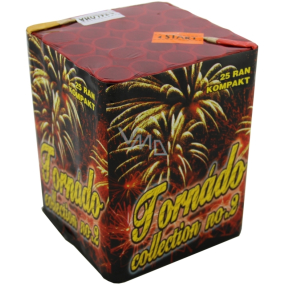 Tornádo 2 kompakt pyrotechnika CE3 25 ran 1 kus III. třídy nebezpečí prodejné od 21 let!