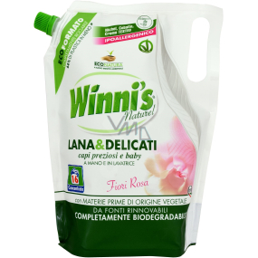 Winnis Eko Lana & Delicati Růže hypoalergenní prací gel na vlnu, hedvábí a jemné prádlo 16 dávek 800 ml