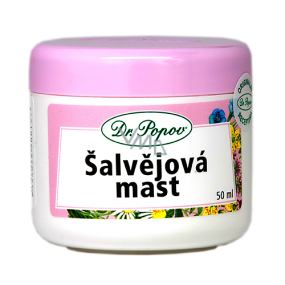 Dr. Popov Šalvějová mast na opruzeniny, zapařeniny 50 ml