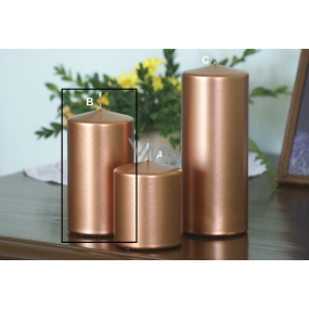 Lima Metal Serie svíčka měděná válec 80 x 150 mm 1 kus