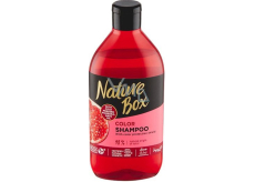Nature Box Granátové jablko hydratační a revitalizační šampon pro ochranu barvy se 100% za studena lisovaným olejem z granátových jablek, vhodné pro vegany 385 ml
