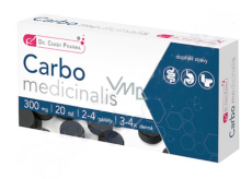 Dr. Candy Pharma Carbo medicinalis snižuje nadměrnou střevní plynatost 20 tblet 300 mg