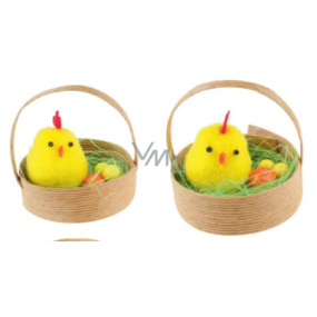 Kuřátka v košíčku 5 cm, 2 kusy žlutá