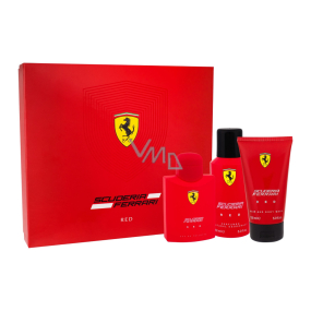 Ferrari Scuderia Ferrari Red toaletní voda pro muže 125 ml + sprchový gel 150 ml + deodorant sprej 150 ml, dárková sada