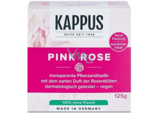 Kappus Pink Rose - Růže Luxusní mýdlo s přírodními oleji 125 g