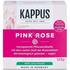 Kappus Pink Rose - Růže Luxusní mýdlo s přírodními oleji 125 g