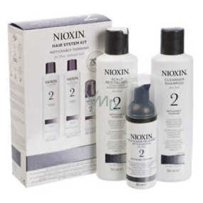 Nioxin System 2 Care 3-fázový systém pro ošetření výrazné řídnutí jemných přírodních vlasů, šampon 150 ml + kondicioner 150 ml + bezoplachová péče 40 ml