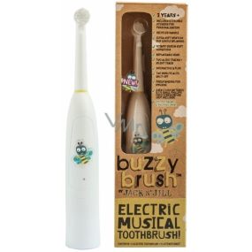 Jack N Jill BIO Buzzy Brush extra soft elektrický zubní kartáček s melodií pro děti od 3 let