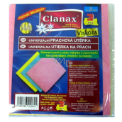 Clanax Univerzální prachová utěrka viskóza 38 x 35 cm 3 kusy