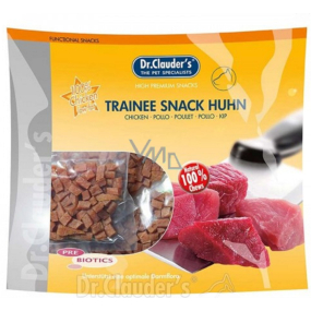 Dr. Clauders Trainee Snack Kuřecí sušené kostičky masové kostičky doplňkové krmivo 100% masa pro psy 500 g