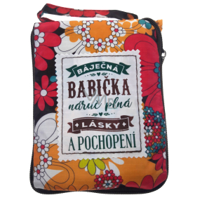 Albi Skládací taška na zip do kabelky s nápisem Babička 42 x 41 x 11 cm