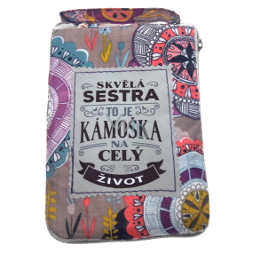 Albi Skládací taška na zip do kabelky s nápisem Skvělá sestra 42 x 41 x 11 cm