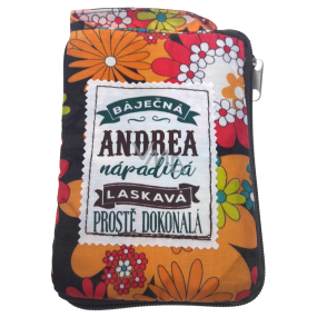 Albi Skládací taška na zip do kabelky se jménem Andrea 42 x 41 x 11 cm