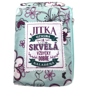 Albi Skládací taška na zip do kabelky se jménem Jitka 42 x 41 x 11 cm