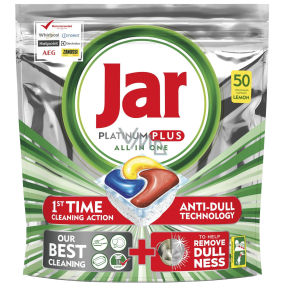 Jar Platinum Plus All in One Lemon Kapsle do myčky nádobí 50 kusů