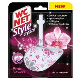 WC Net Crystal Style Pink Flowers závěs 36,5 g