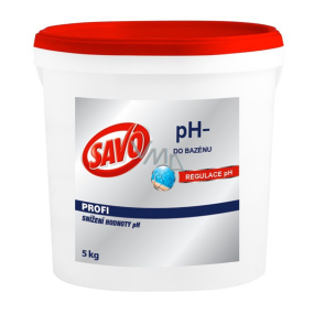 Savo pH- Snížení hodnoty a regulace pH v bazénu 5 kg